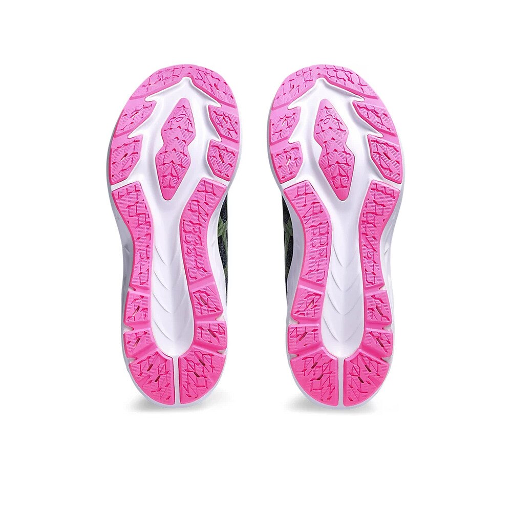 アシックス（ASICS）（レディース）ランニングシューズ ダイナブラスト 3 ブラック グリーン 1012B289.004 スニーカー トレーニング スポーツ 安定性 反発性