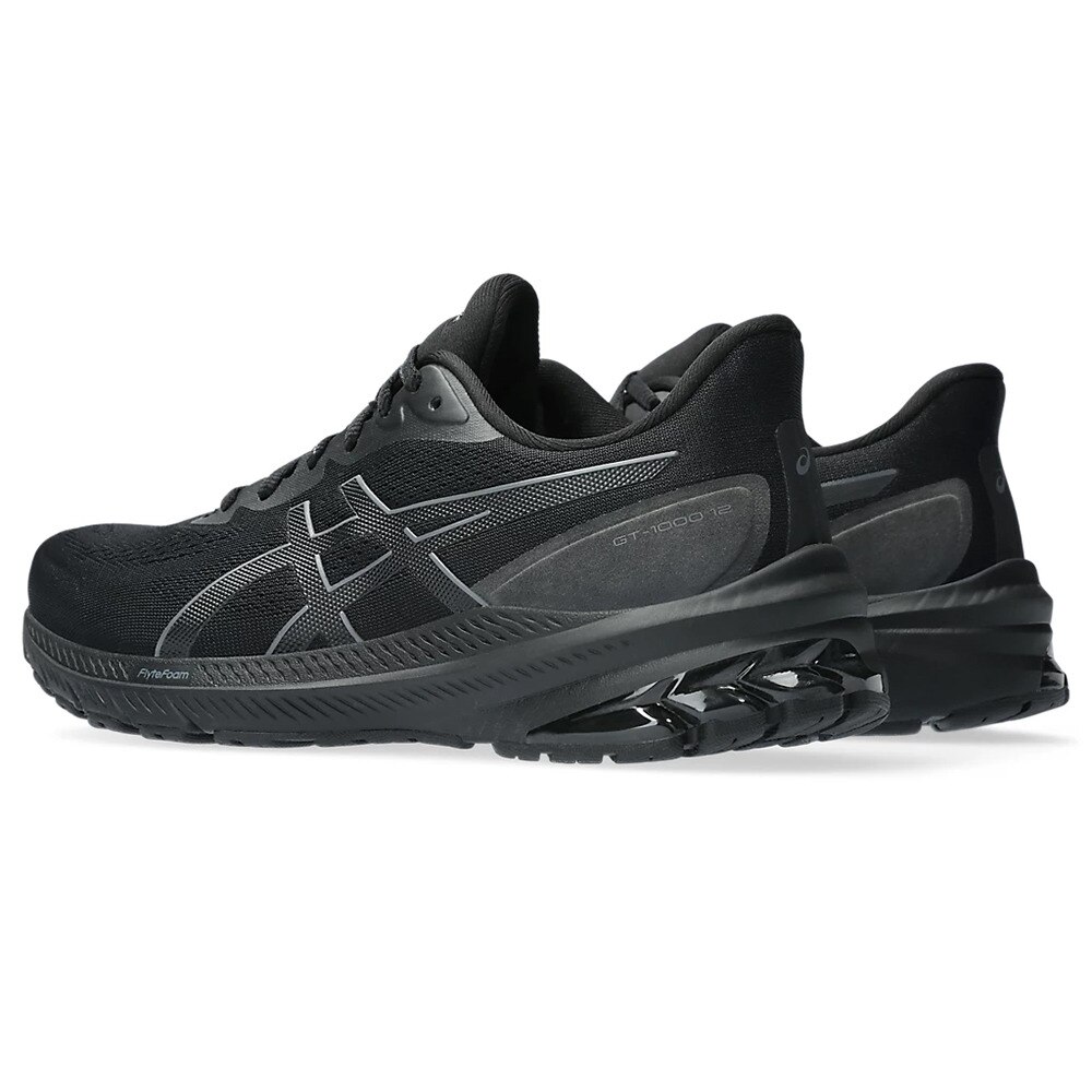 アシックス（ASICS）（レディース）ランニングシューズ GT-1000 12 ブラック 1012B450.001 スニーカー トレーニング ジョギング ジム スポーツ 安定性