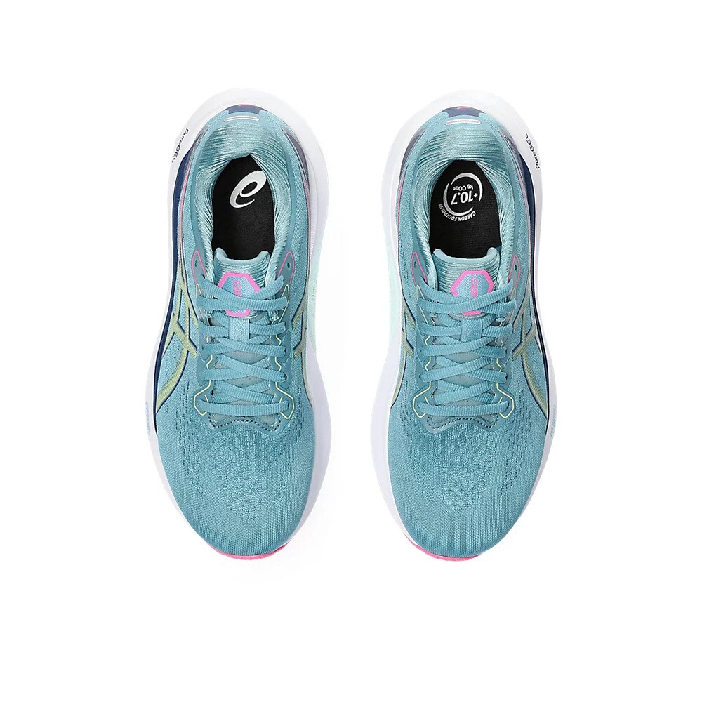 アシックス（ASICS）（レディース）ランニング シューズ  ゲル カヤノ 30 WIDE ブルー グリーン 1012B503.402 スニーカー マラソン 安定性 クッション性
