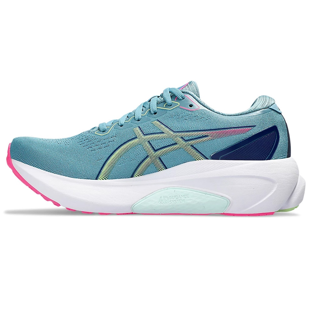 アシックス（ASICS）（レディース）ランニング シューズ  ゲル カヤノ 30 WIDE ブルー グリーン 1012B503.402 スニーカー マラソン 安定性 クッション性