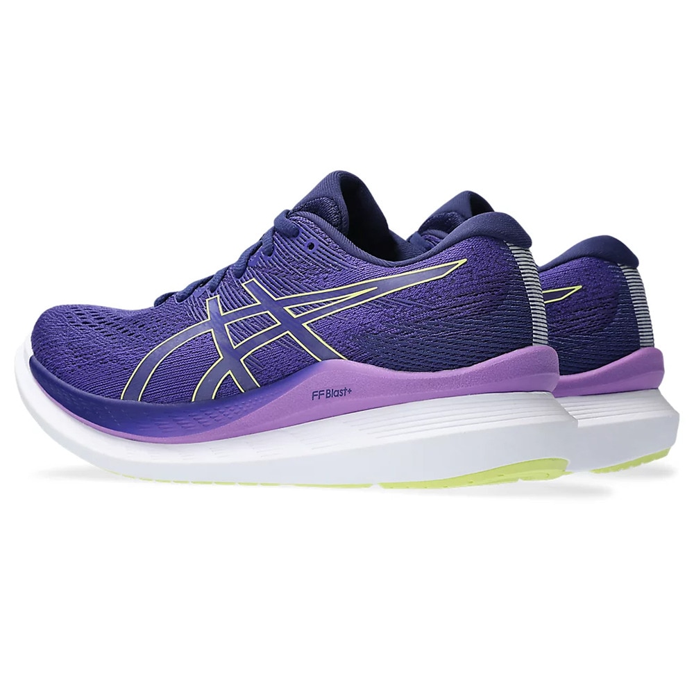 アシックス（ASICS）（レディース）ランニングシューズ グライドライド 3 WIDE ネイビー パープル 1012B181.403 スニーカー トレーニング スポーツ 軽量