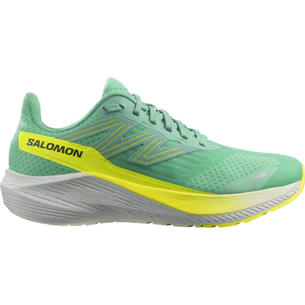 サロモン（SALOMON）（レディース）ランニングシューズ エアロブレイズ グリーン イエロー L47276300 スニーカー ジョギング トレーニング スポーツ シューズ