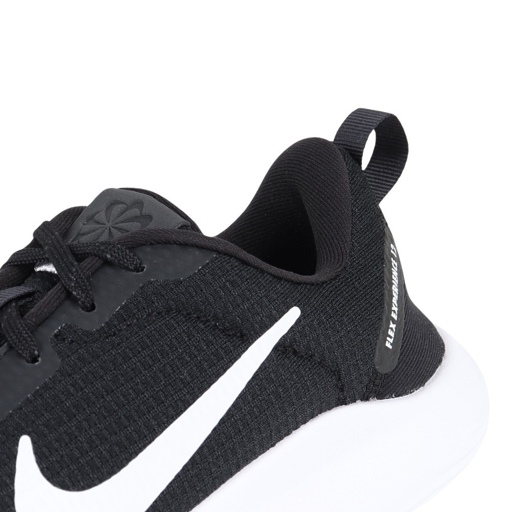ナイキ（NIKE）（レディース）ランニングシューズ フレックスエクスペリエンスラン12 ブラック DV0746-004 スニーカー トレーニング ジョギング クッション性 