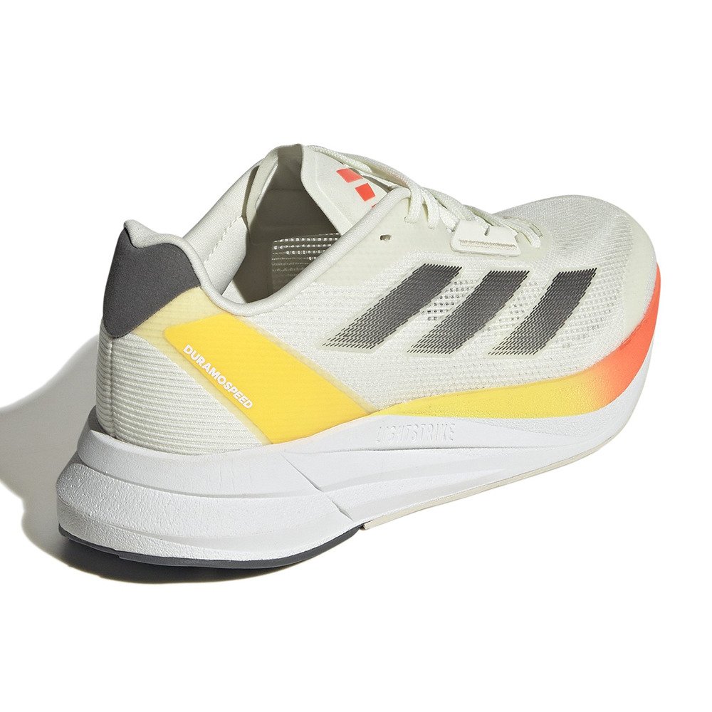 アディダス（adidas）（レディース）ランニングシューズ アディゼロデュラモスピードW アイボリー IE7987 スニーカー ジョギング 安定性