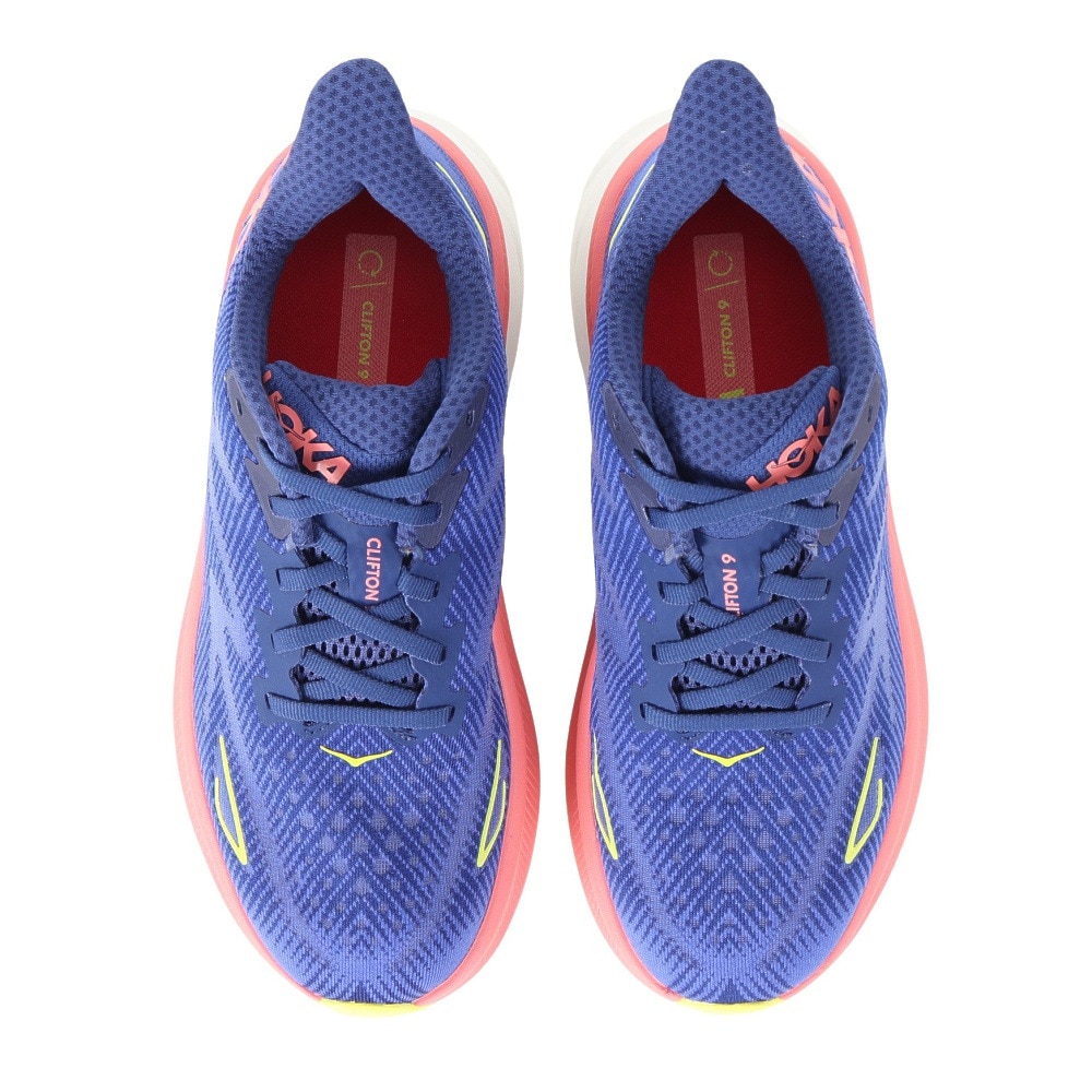 ホカ（HOKA）（レディース）ランニングシューズ ジョギングシューズ クリフトン9 ワイド 1132211-EVN