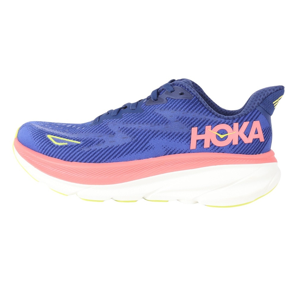 ホカ（HOKA）（レディース）ランニングシューズ ジョギングシューズ クリフトン9 ワイド 1132211-EVN