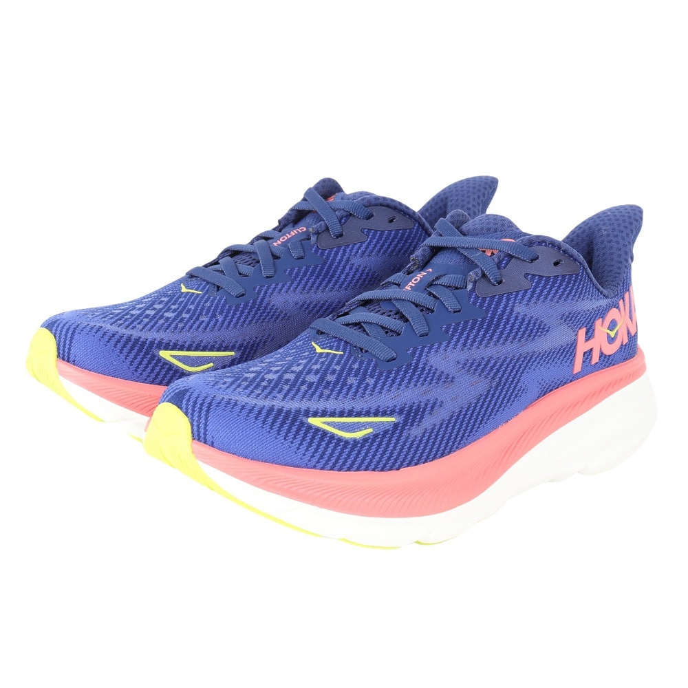 ホカ（HOKA）（レディース）ランニングシューズ ジョギングシューズ クリフトン9 Wide 1132211-EVN