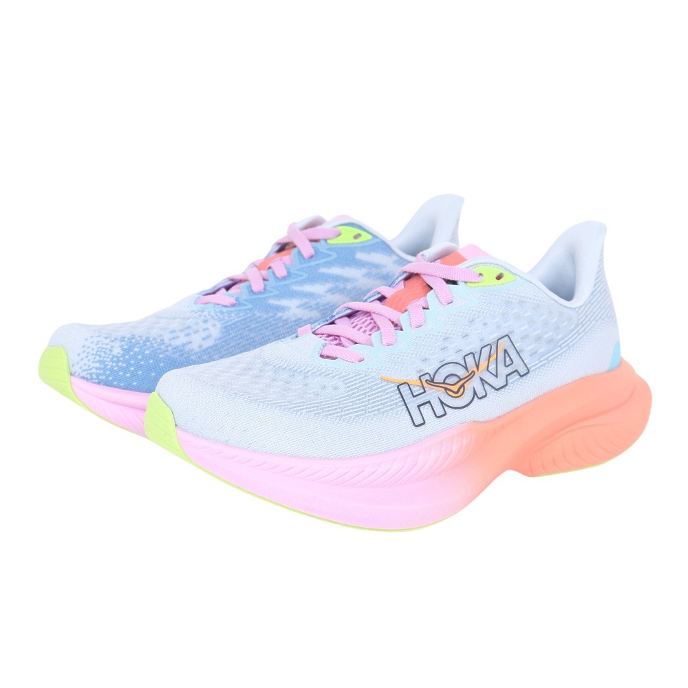 ホカ（HOKA）（レディース）ランニングシューズ ジョギングシューズ マッハ 6 ワイド 1147834-ISK