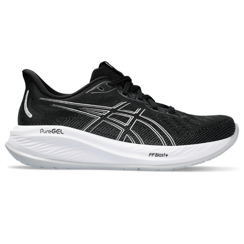 アシックス（ASICS）（レディース）ランニングシューズ ゲル キュムラス26 ブラック ホワイト 1012B599.002 スニーカー ジョグ クッション性