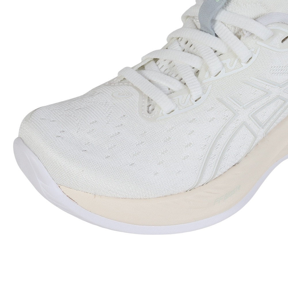 アシックス（ASICS）（レディース）ランニングシューズ ゲルキュムラス26 ホワイト 1012B599.101 スニーカー ジョギング クッション性 軽量