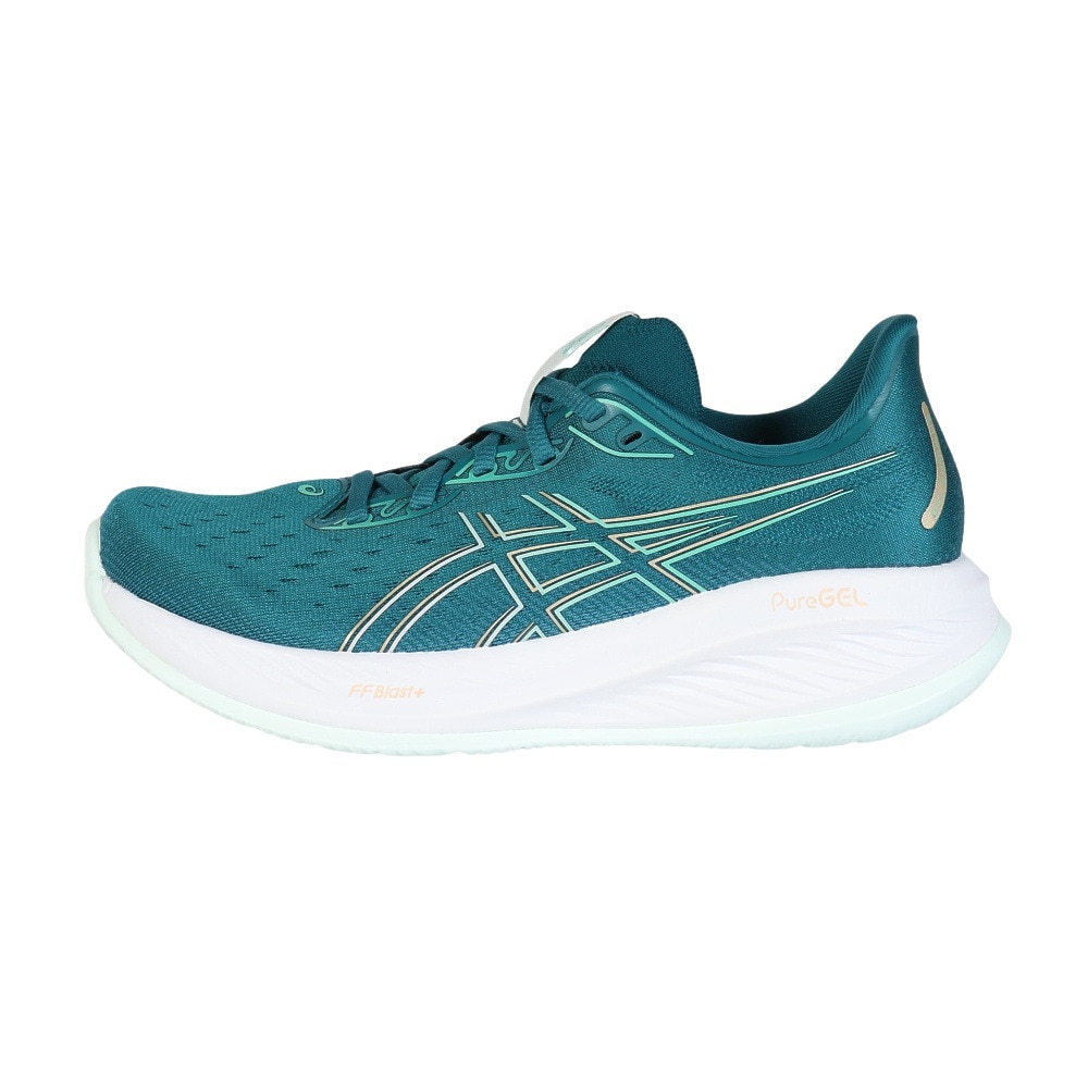 アシックス（ASICS）（レディース）ランニングシューズ ゲル キュムラス26 エメグリーン 1012B599.300 スニーカー ジョギング クッション性