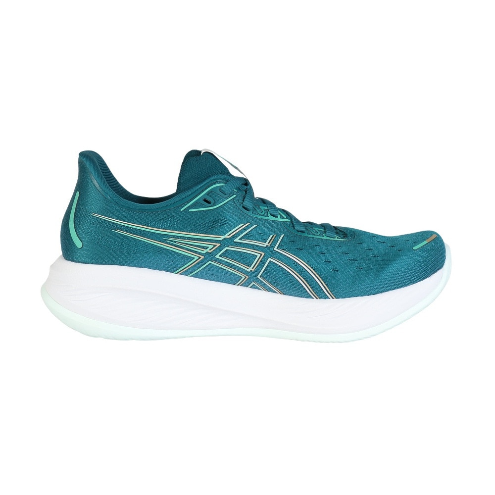 アシックス（ASICS）（レディース）ランニングシューズ ゲル キュムラス26 エメグリーン 1012B599.300 スニーカー ジョギング クッション性