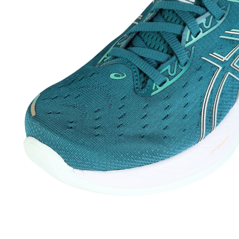アシックス（ASICS）（レディース）ランニングシューズ ゲル キュムラス26 エメグリーン 1012B599.300 スニーカー ジョギング クッション性