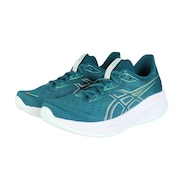 アシックス（ASICS）（レディース）ランニングシューズ ゲル キュムラス26 エメグリーン 1012B599.300 スニーカー ジョギング クッション性