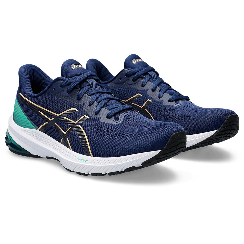 アシックス（ASICS）（レディース）ランニングシューズ ジョギングシューズ GT-1000 12 WIDE 1012B447.404