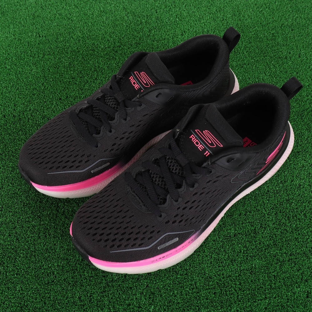 スケッチャーズ（SKECHERS）（レディース）ランニングシューズ ジョギングシューズ GO RUN RIDE 11 172079-BKPK