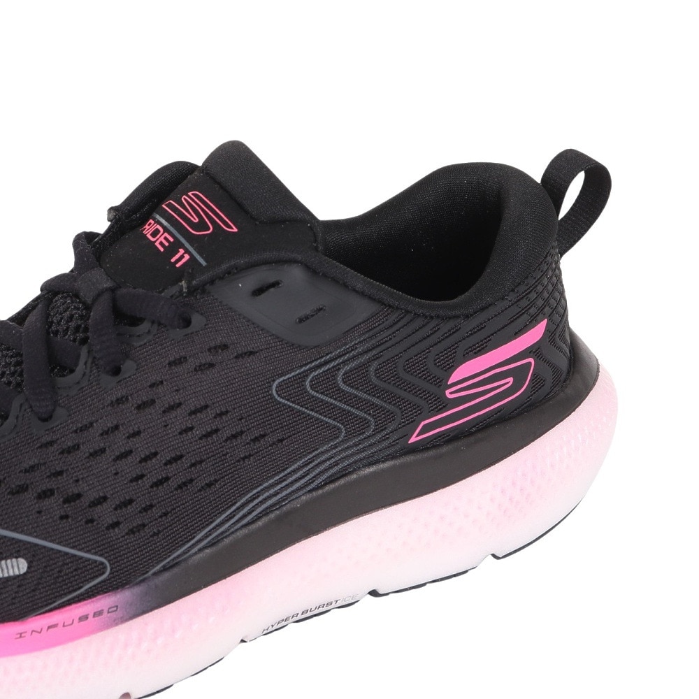 スケッチャーズ（SKECHERS）（レディース）ランニングシューズ ジョギングシューズ GO RUN RIDE 11 172079-BKPK