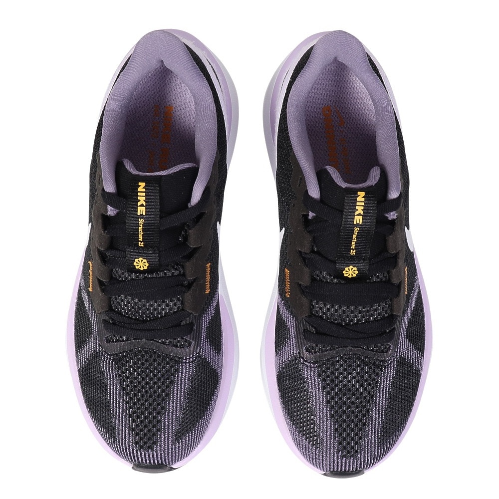 ナイキ（NIKE）（レディース）ランニングシューズ エアズームストラクチャー25 ブラック ホワイト DJ7884-006 スニーカー トレーニング ジョグ クッション性 