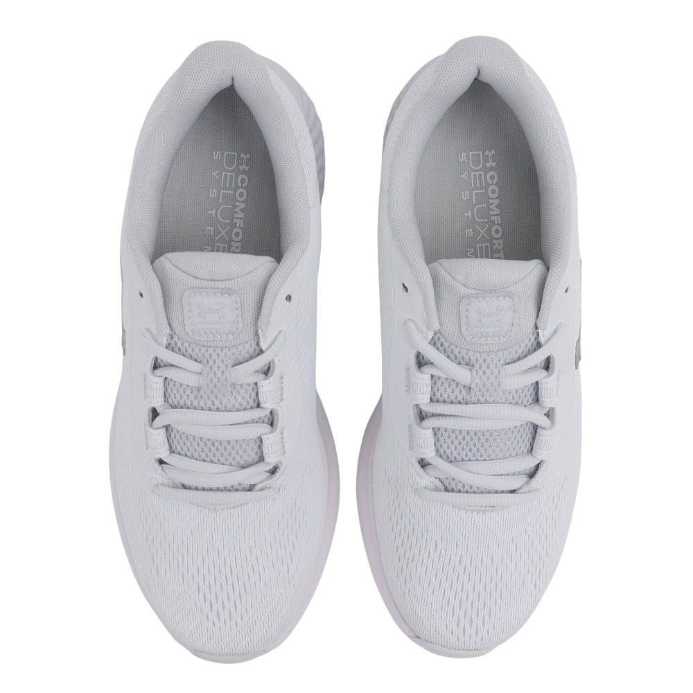 アンダーアーマー（UNDER ARMOUR）（レディース）ランニングシューズ チャージドローグ4 ホワイト 3027005 100 スニーカー ジョギング クッション性 軽量