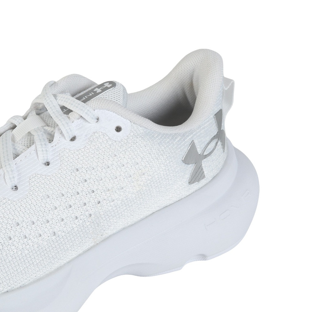 アンダーアーマー（UNDER ARMOUR）（メンズ、レディース）ランニングシューズ インフィニット ホワイト 3027524 101 スニーカー ジョグ 柔軟性 クッション性