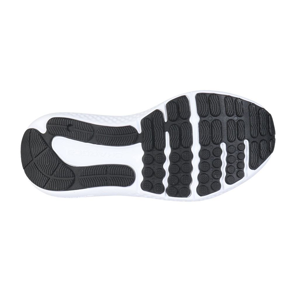 アンダーアーマー（UNDER ARMOUR）（レディース）ランニングシューズ チャージドサージ4プリント ブラック ピンク 3027942 001 スニーカー クッション性 軽量