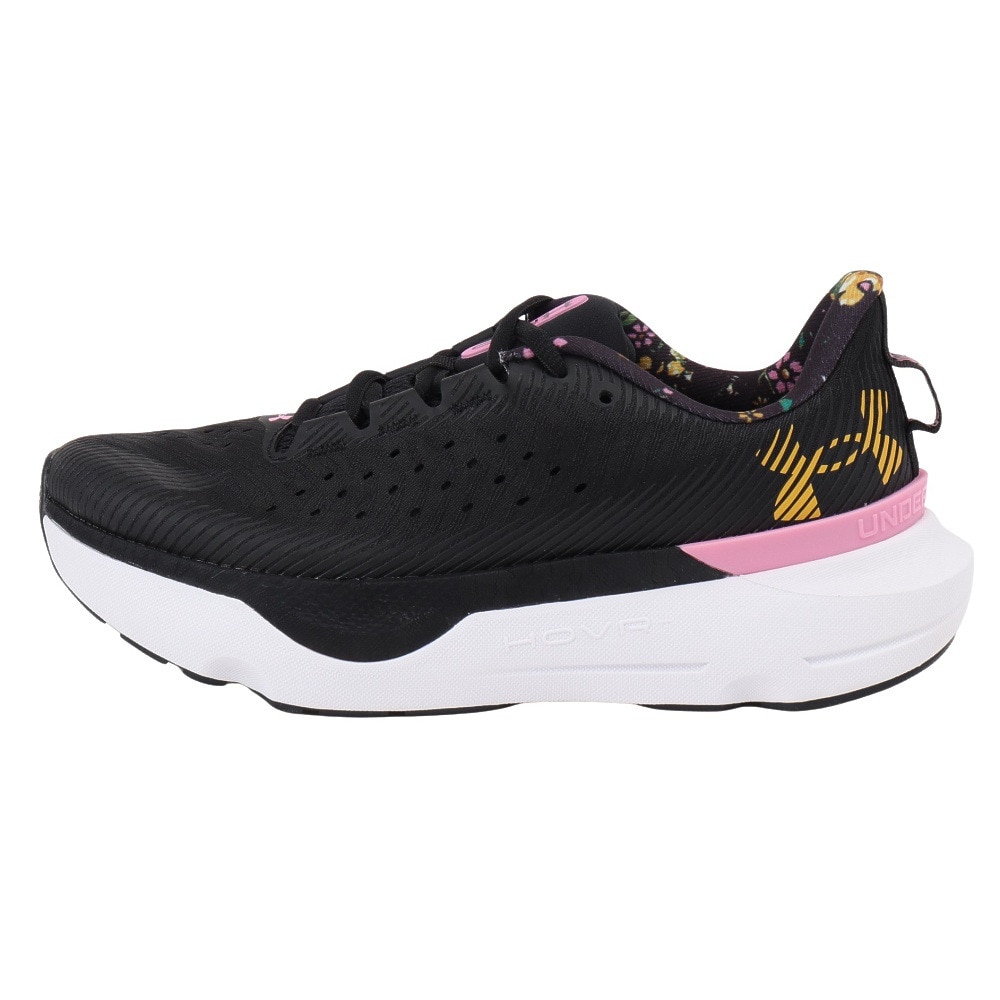 アンダーアーマー（UNDER ARMOUR）（レディース）ランニングシューズ インフィニットプロフローラル ブラック 3028104 001 スニーカー 柔軟性 クッション性