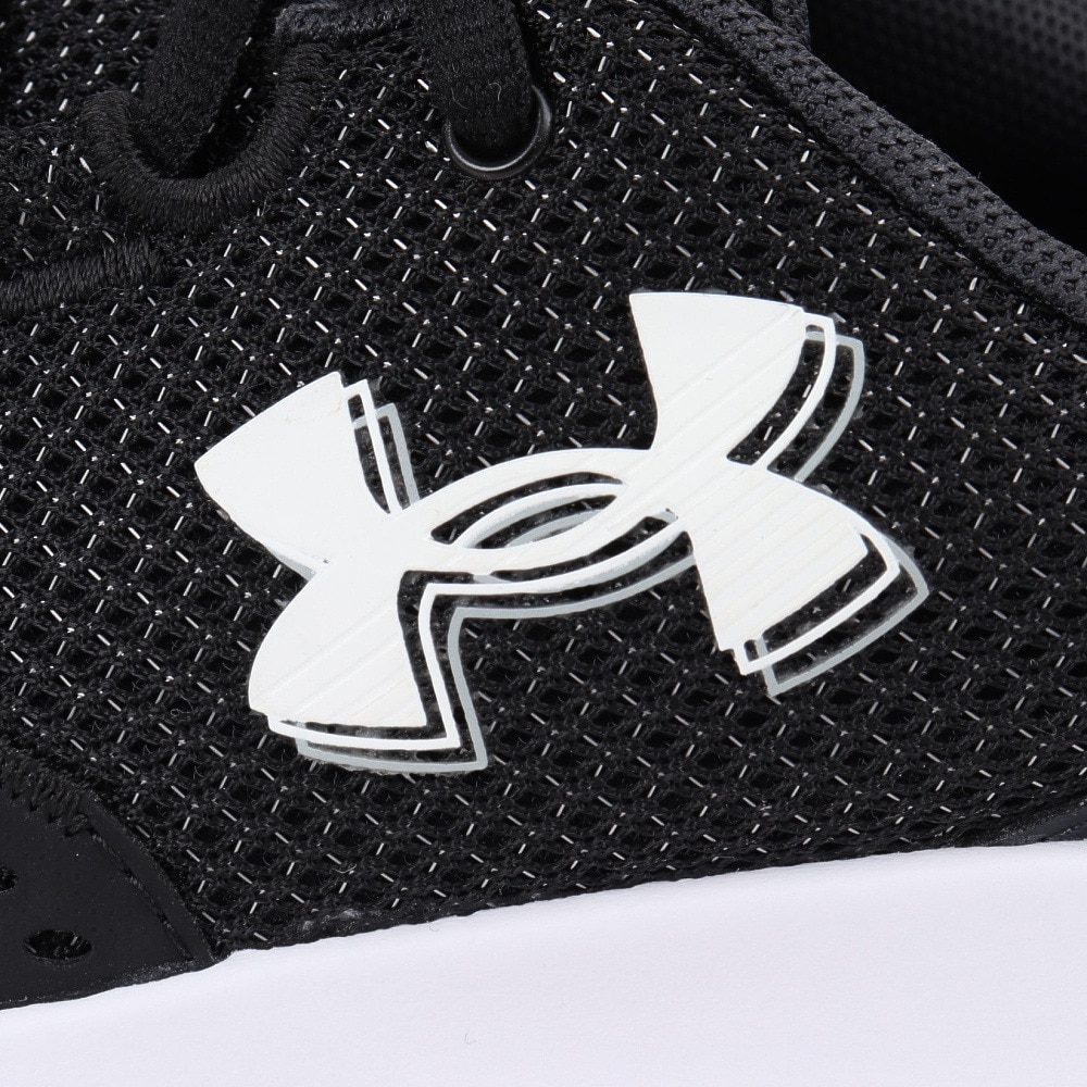 アンダーアーマー（UNDER ARMOUR）（レディース）ランニングシューズ チャージドサージ4ワイド ブラック 3028571 001 スニーカー ジョグ クッション性 軽量