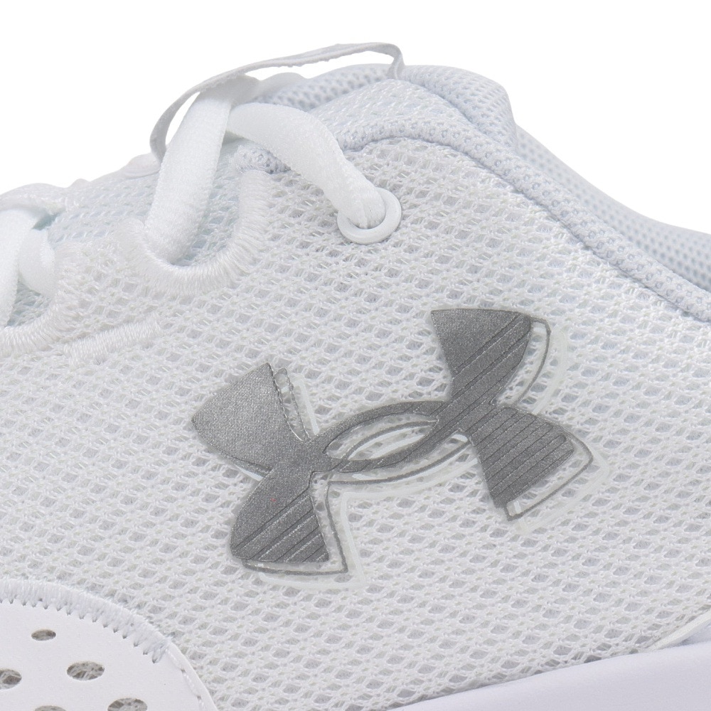 アンダーアーマー（UNDER ARMOUR）（レディース）ランニングシューズ チャージドサージ4ワイド ホワイト 3028571 101 スニーカー ジョグ クッション性 軽量