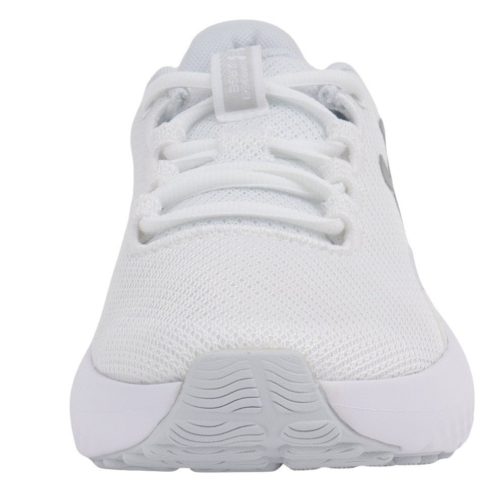 アンダーアーマー（UNDER ARMOUR）（レディース）ランニングシューズ チャージドサージ4ワイド ホワイト 3028571 101 スニーカー ジョグ クッション性 軽量