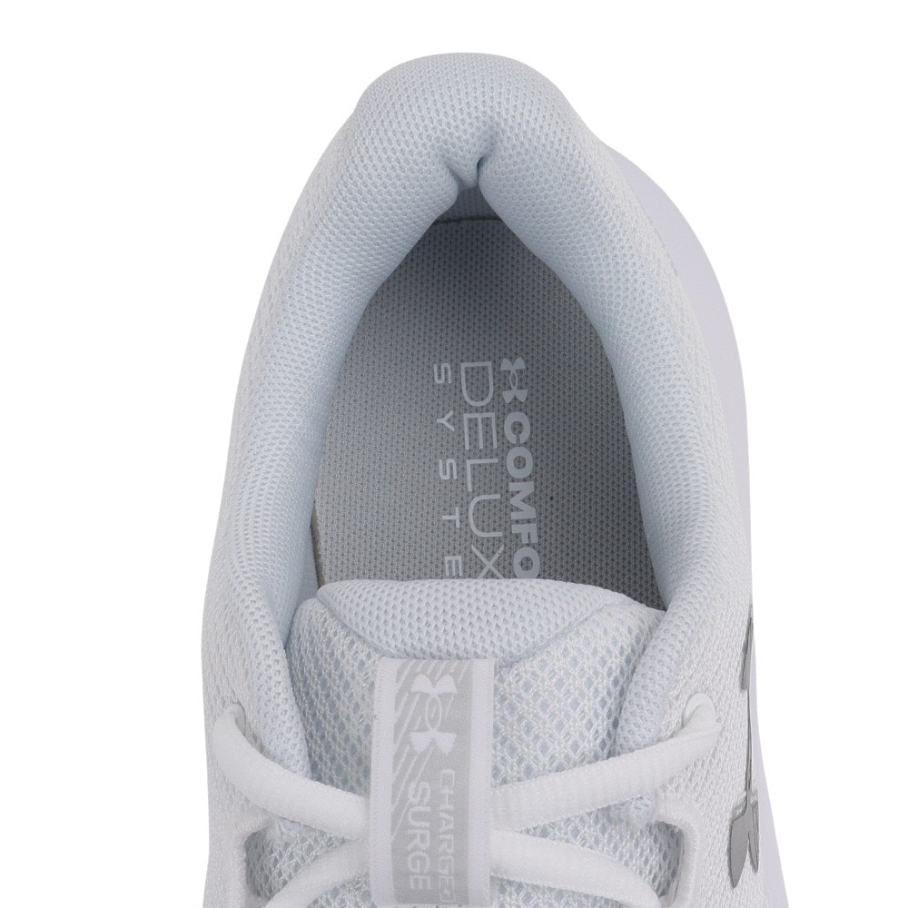 アンダーアーマー（UNDER ARMOUR）（レディース）ランニングシューズ チャージドサージ4ワイド ホワイト 3028571 101 スニーカー ジョグ クッション性 軽量
