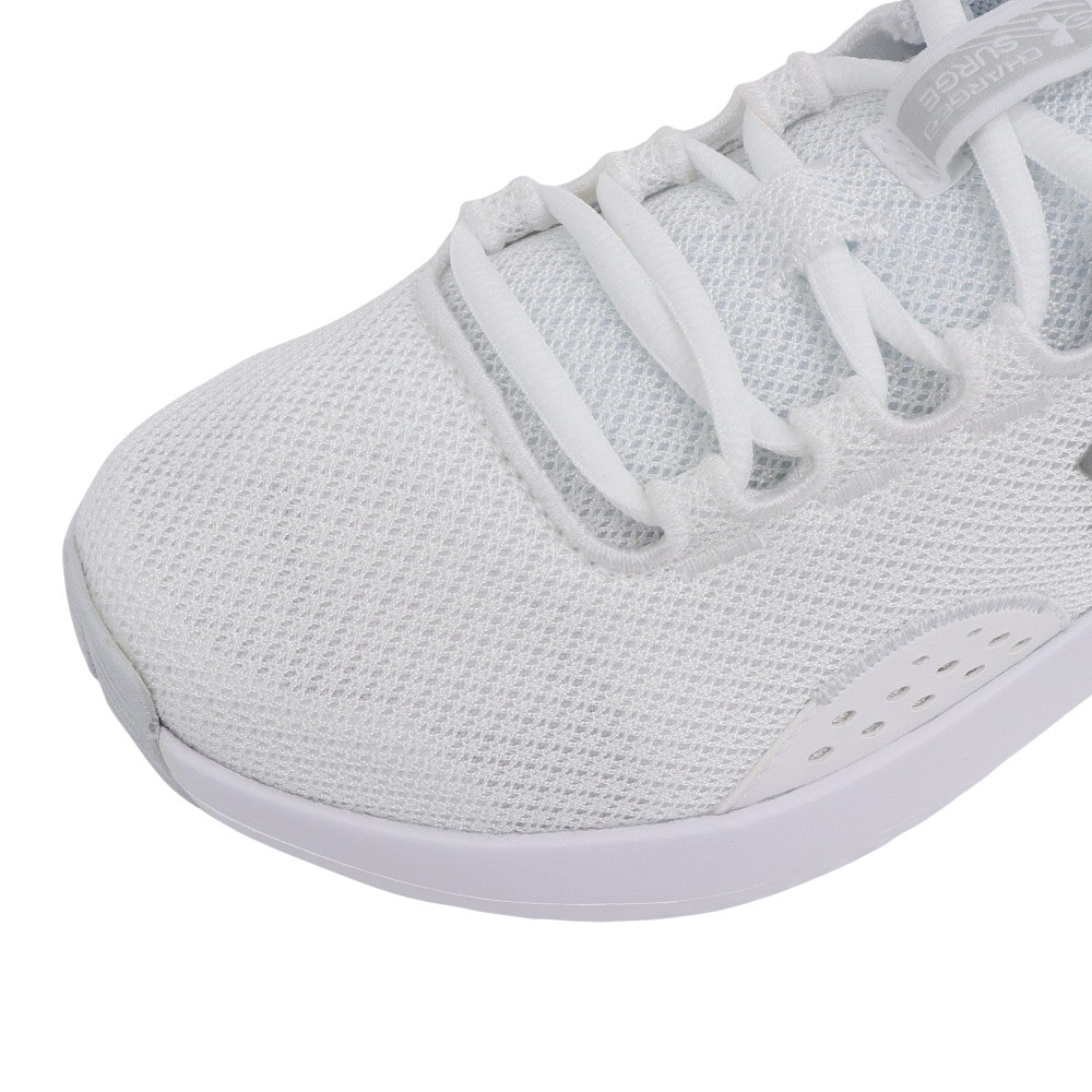 アンダーアーマー（UNDER ARMOUR）（レディース）ランニングシューズ チャージドサージ4ワイド ホワイト 3028571 101 スニーカー ジョグ クッション性 軽量