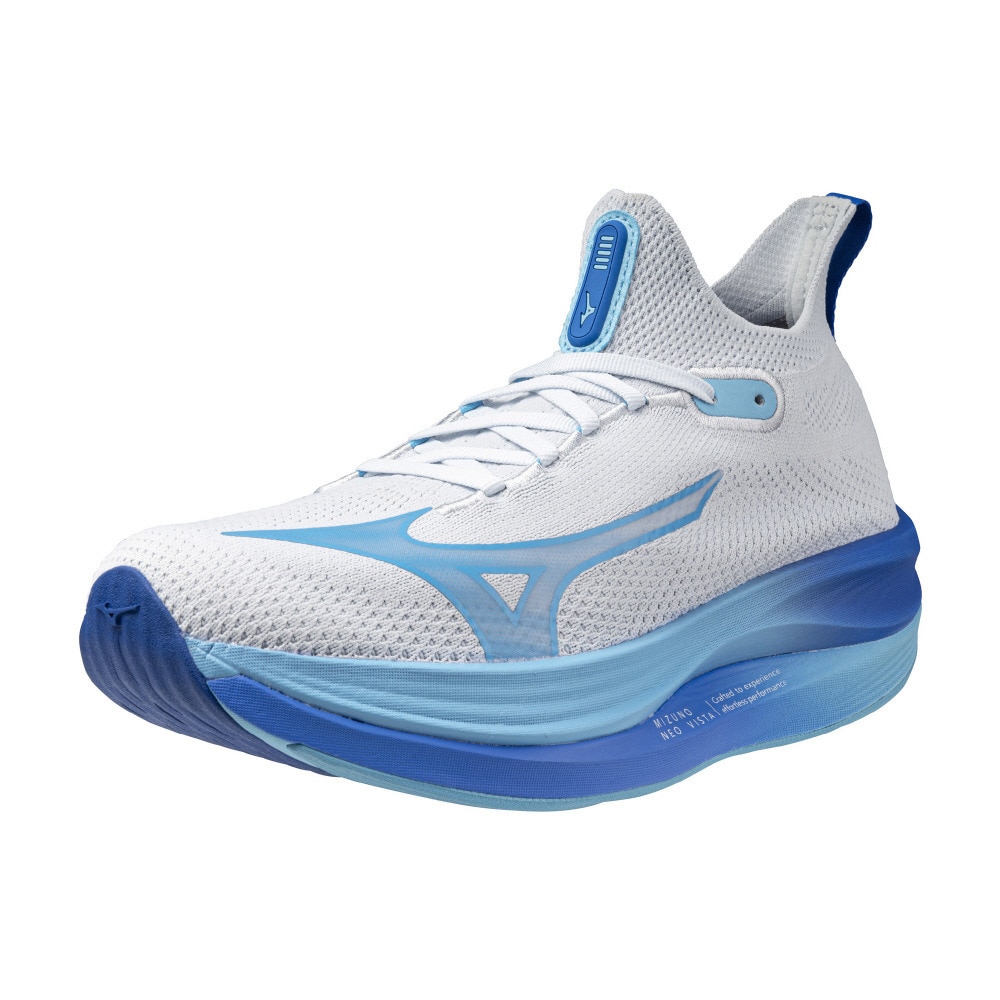 ミズノ（MIZUNO）（レディース）ランニングシューズ ミズノネオビスタ ライトブルー J1GD243421 スニーカー ジョギング 反発性 軽量 厚底