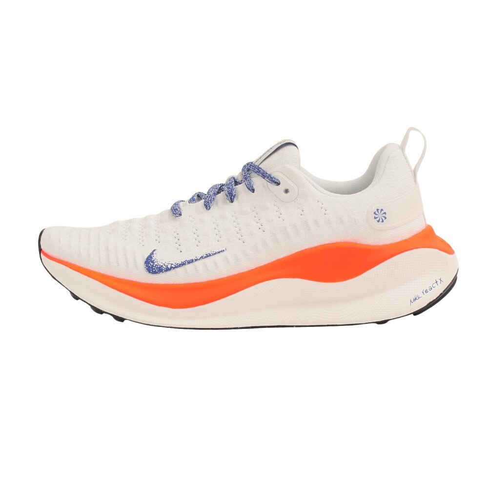 ナイキ（NIKE）（レディース）ランニングシューズ インフィニティラン4FP ホワイト オレンジ HJ6649-900 スニーカー ジョギング トレーニング クッション性