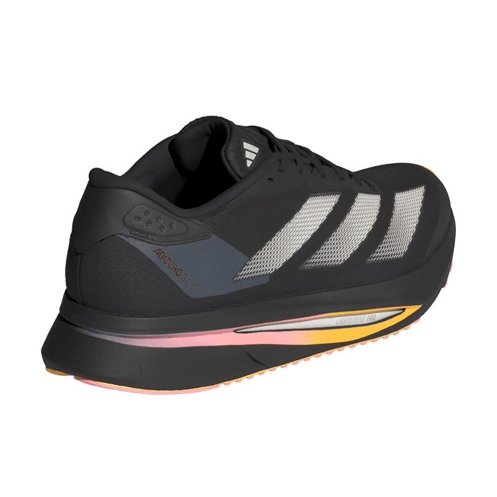 アディダス（adidas）（レディース）ランニングシューズ アディゼロ SL2 ブラック IF6761 スニーカー ジョギング クッション性 軽量 部活 マラソン