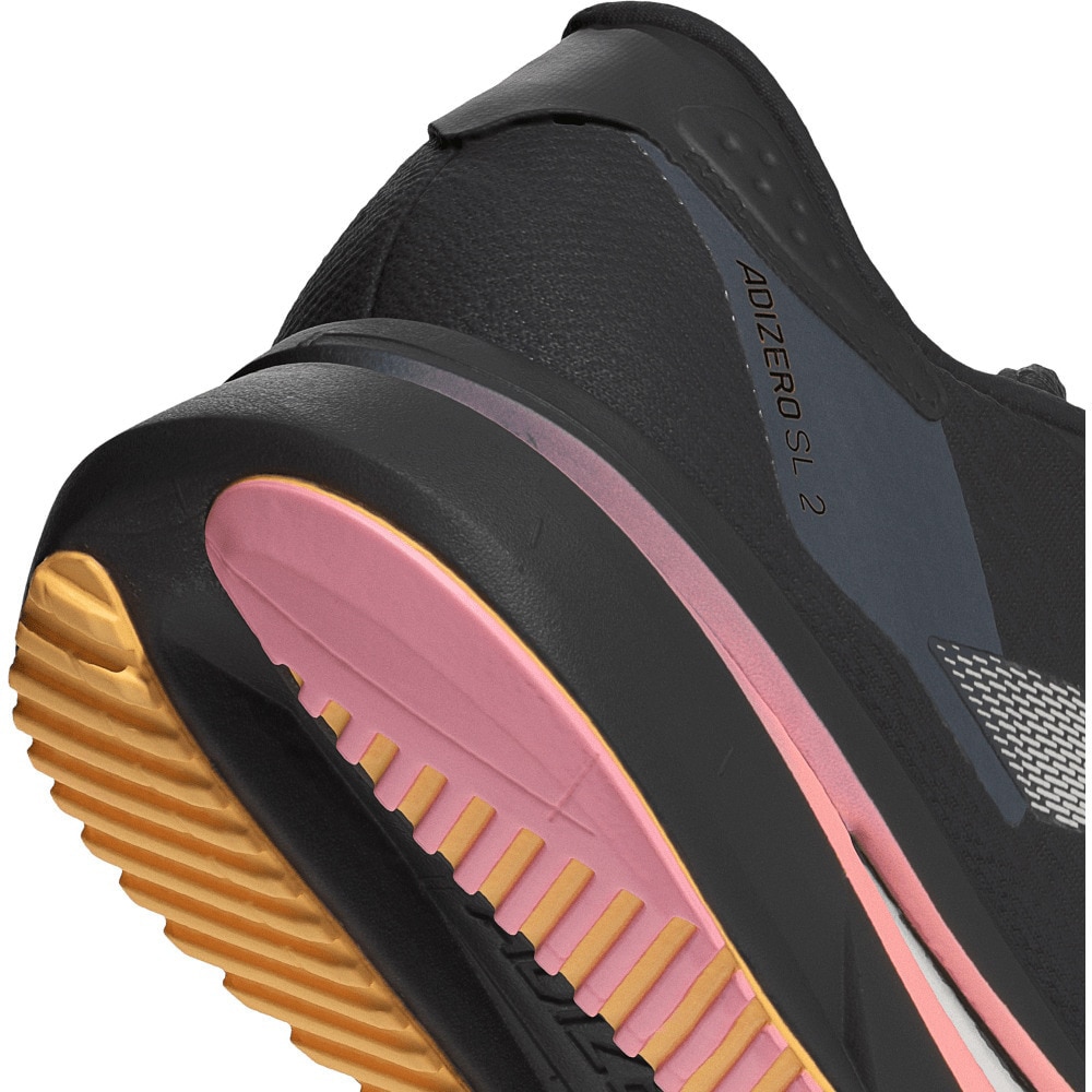 アディダス（adidas）（レディース）ランニングシューズ アディゼロ SL2 ブラック IF6761 スニーカー ジョギング クッション性 軽量 部活 マラソン