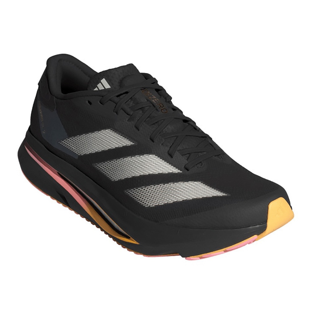 アディダス（adidas）（レディース）ランニングシューズ アディゼロ SL2 ブラック IF6761 スニーカー ジョギング クッション性 軽量 部活 マラソン
