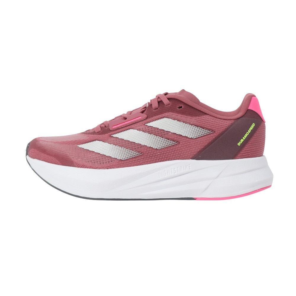 アディダス（adidas）（レディース）ランニングシューズ アディゼロデュラモスピード ブラウン IF9448 スニーカー ジョギング 安定性 軽量 反発力 通気性