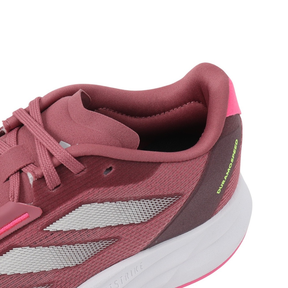 アディダス（adidas）（レディース）ランニングシューズ アディゼロデュラモスピード ブラウン IF9448 スニーカー ジョギング 安定性 軽量 反発力 通気性