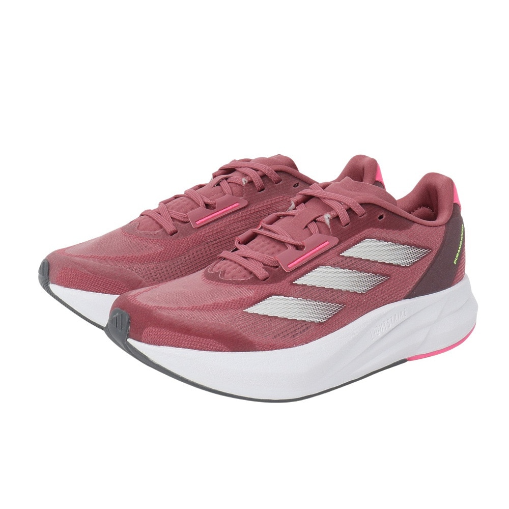 アディダス（adidas）（レディース）ランニングシューズ アディゼロデュラモスピード ブラウン IF9448 スニーカー ジョギング 安定性 軽量 反発力 通気性