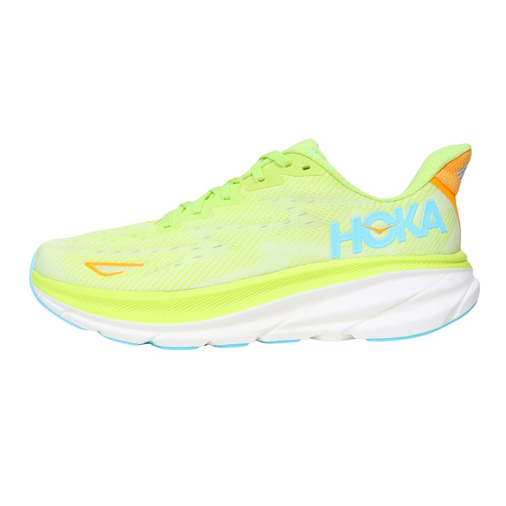ホカ（HOKA）（レディース）ランニングシューズ クリフトン9 フラッシュグリーン 1127896-LCS スニーカー ジョグ クッション性 ウォーキング