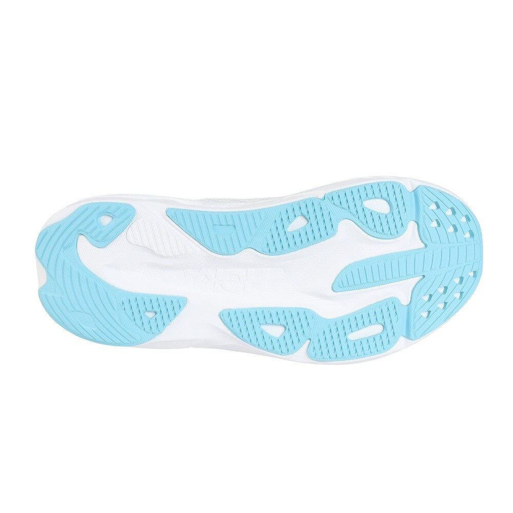 ホカ（HOKA）（レディース）ランニングシューズ スカイフロー ホワイト ゴールド 1155113-FTRS スニーカー ジョグ 軽量 安定性 ウォーキング
