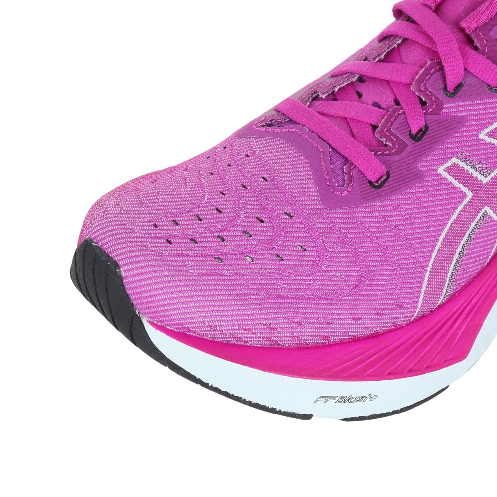 アシックス（ASICS）（レディース）ランニングシューズ ノヴァブラスト4 ピンク ブラック 1012B510.500 スニーカー ジョギング 通気性