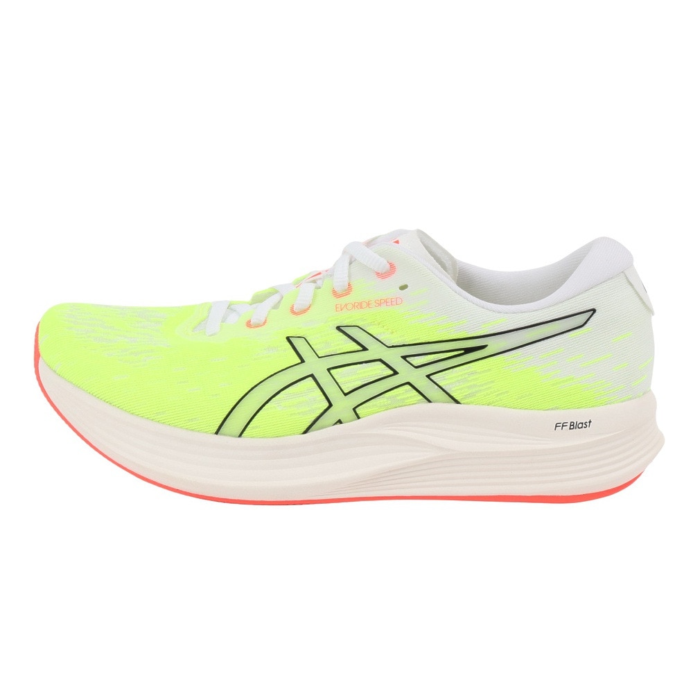 アシックス（ASICS）（レディース）ランニングシューズ エボライドスピード2 イエロー ブラック 1012B597.750 スニーカー マラソン 軽量