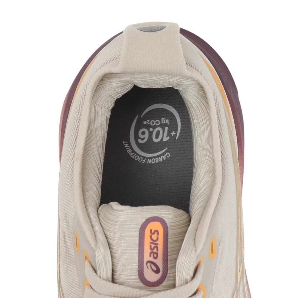 アシックス（ASICS）（レディース）ランニングシューズ ゲルカヤノ31 クリーム 1012B670.250 スニーカー ジョギング マラソン 安定性 快適