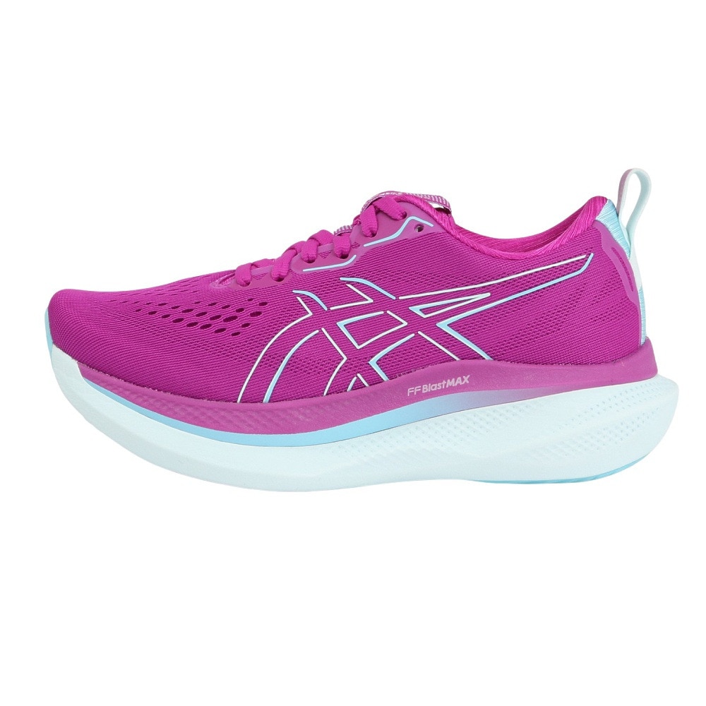 アシックス（ASICS）（レディース）ランニングシューズ グライドライドマックス ピンク ブルー 1012B691.500 スニーカー ジョギング