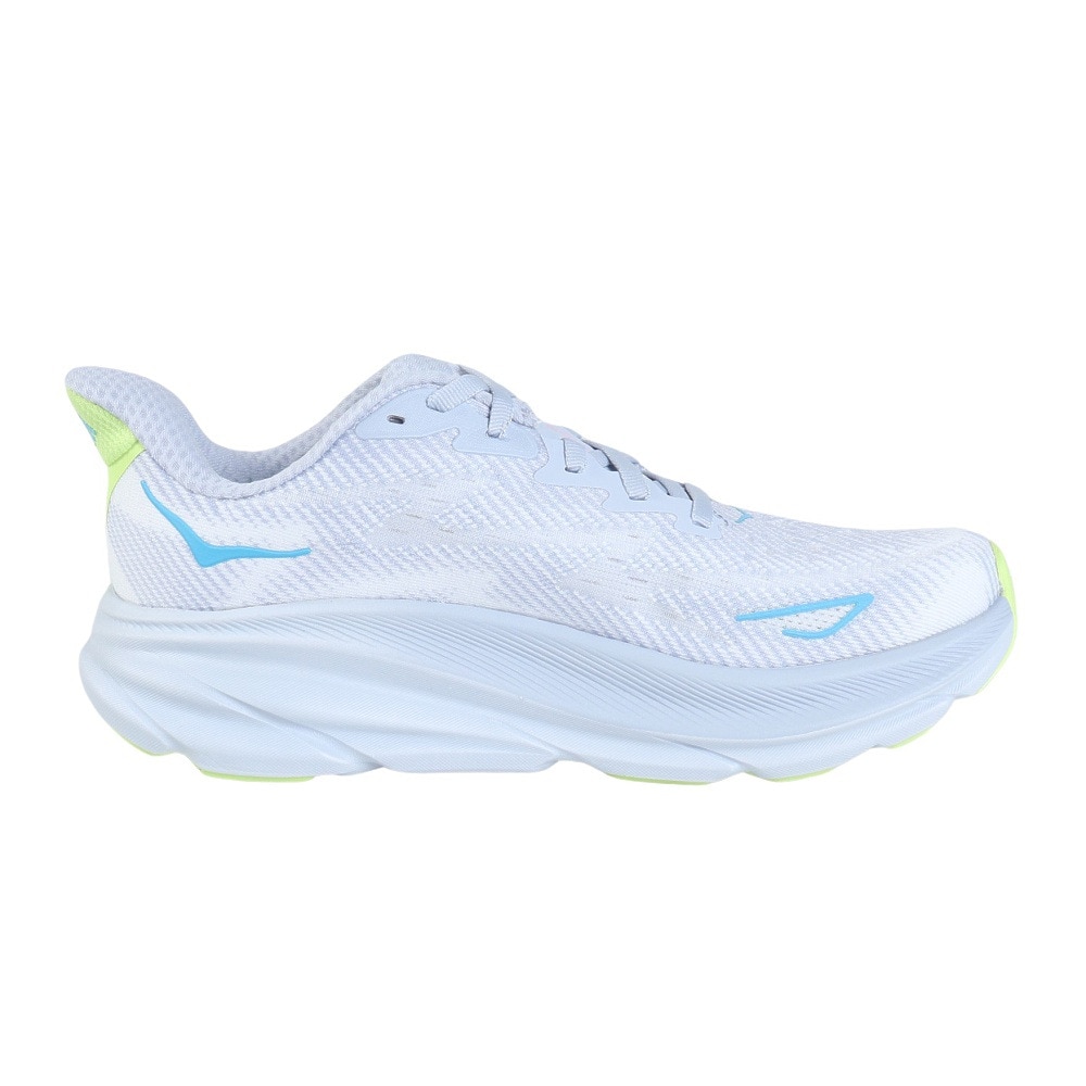 ホカ（HOKA）（レディース）ランニングシューズ クリフトン9 ワイド グレー 1132211-GLLS スニーカー ジョグ クッション性 ウォーキング