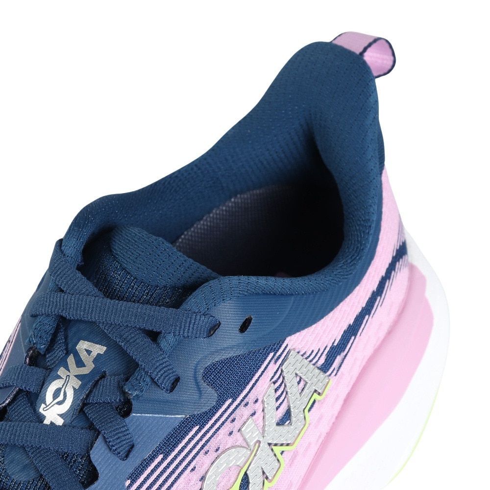 ホカ（HOKA）（レディース）ランニングシューズ スカイフロー ワイド ネイビー パープル 1155118-MTW スニーカー ジョグ 軽量 安定性 