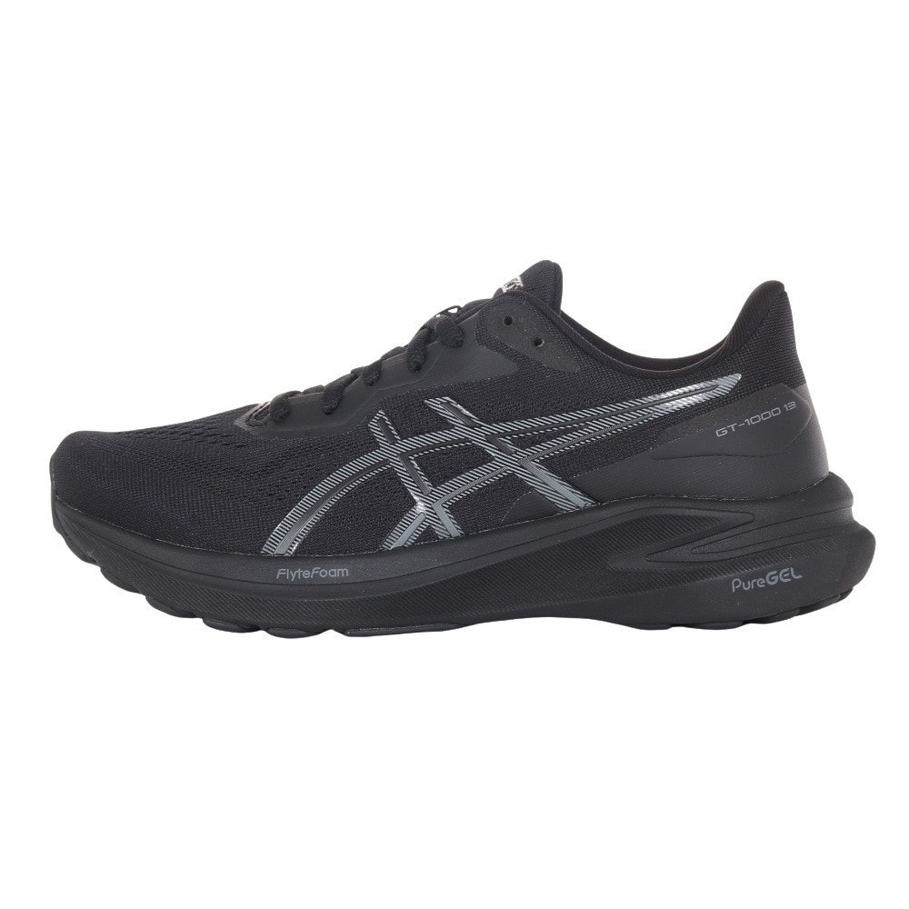 アシックス（ASICS）（レディース）ランニングシューズ GT-1000 13 ブラック 1012B663.004 スニーカー 安定性 クッション性 軽量 サポート性