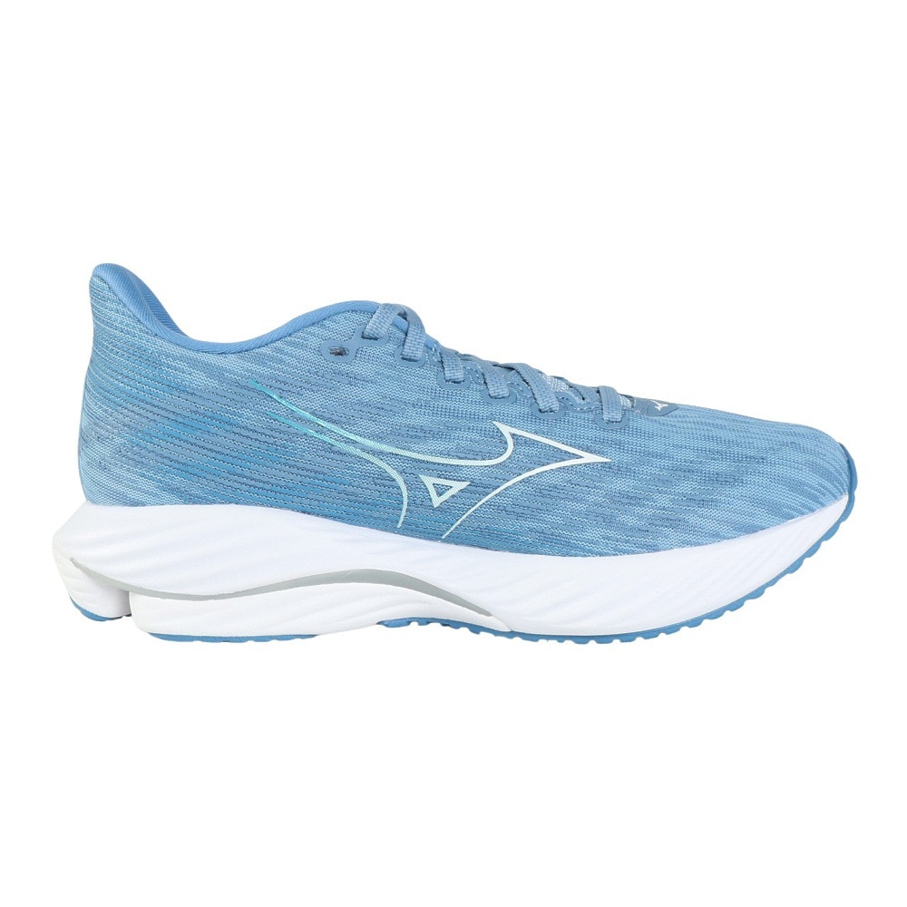 ミズノ（MIZUNO）（レディース）ランニングシューズ ウエーブライダー28SW ブルー ホワイト J1GD240625 スニーカー ジョギング トレーニング