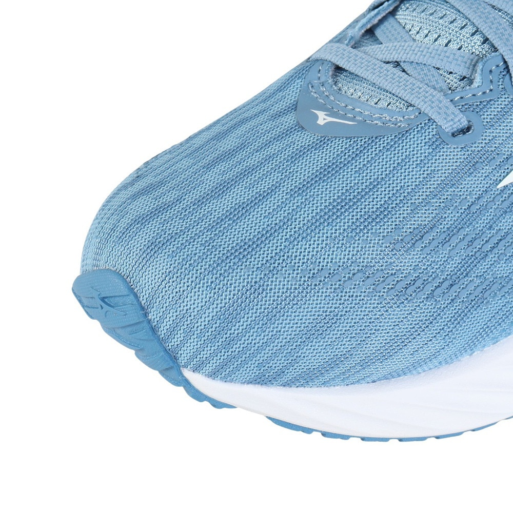 ミズノ（MIZUNO）（レディース）ランニングシューズ ウエーブライダー28SW ブルー ホワイト J1GD240625 スニーカー ジョギング トレーニング